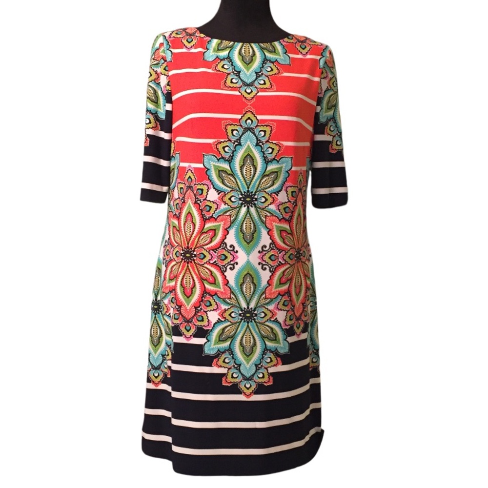 Eliza J Paisley Floral Tunic Dress